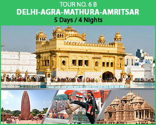 Delhi-Agra-Mathura-Amritsar Tour